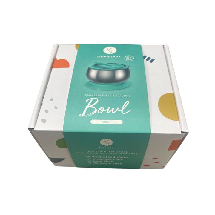 Lion & Lady - Wholesale Feeding Set - Baby - 18/8 Stainless Steel Feeding Bowl with silicone suction base8