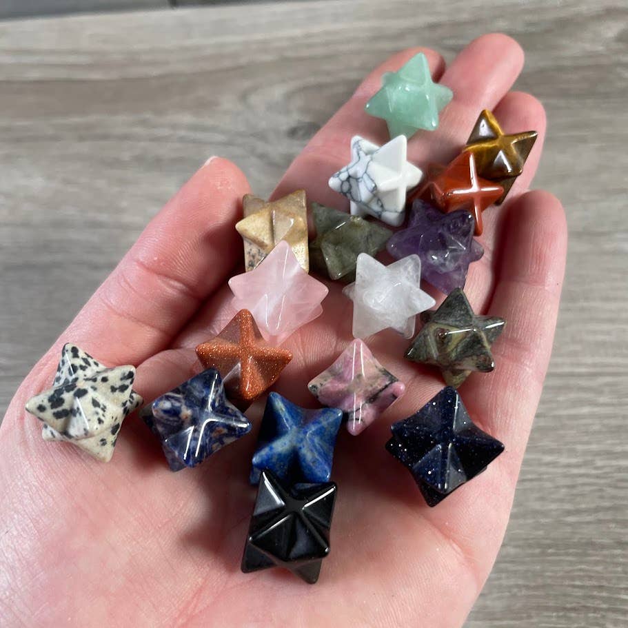 Keystone Crystals - Wholesale Spiritual Stone/Crystal - Gemstone Merkaba Star Sacred Geometry Crystal – 1/2 Inch 13