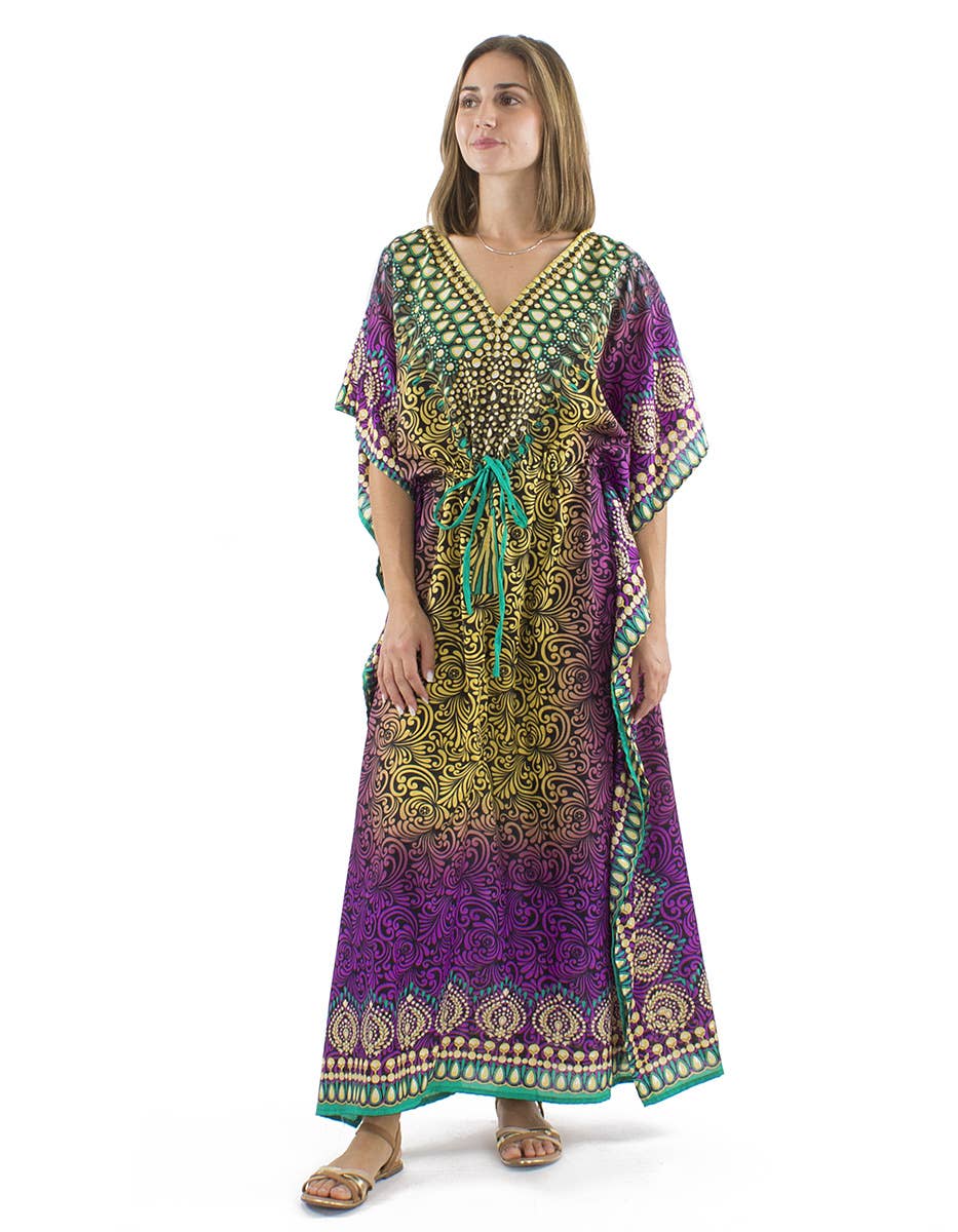 Coline – wholesale Kaftan - Dam – Kort midjelång klänning för kvinnor RO177552