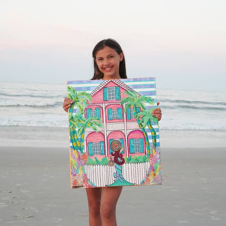 Peinture Originale Évasion Tropicale pour la vente par Of Light & Sea