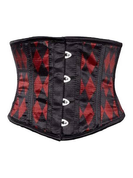 Daisy Corsets - Wholesale Corset - Women's - Lavish Black & Red Diamond Waist Cincher