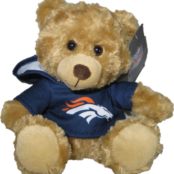 NFL Denver Broncos 9" Rally Man Hoodie Bear for wholesale by Gulf Coast Sales