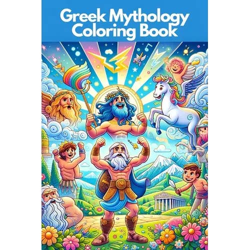 Books by splitShops - Wholesale Coloring Book - Kids & Baby - Greek Mythology Coloring Book for Kids Ages 7 to 13: Explore and bring to life Greek Gods, Heroes, and Mythical Creatures through coloring! - Paperback