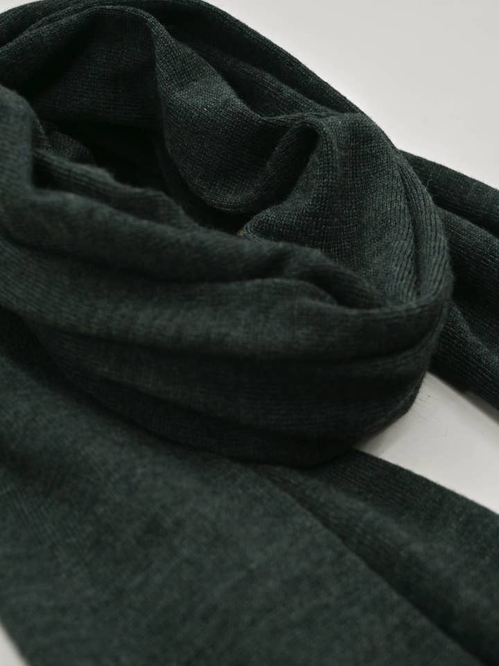 The Eden Fine Merino Wool Scarf in Forest for wholesale by OUBAS