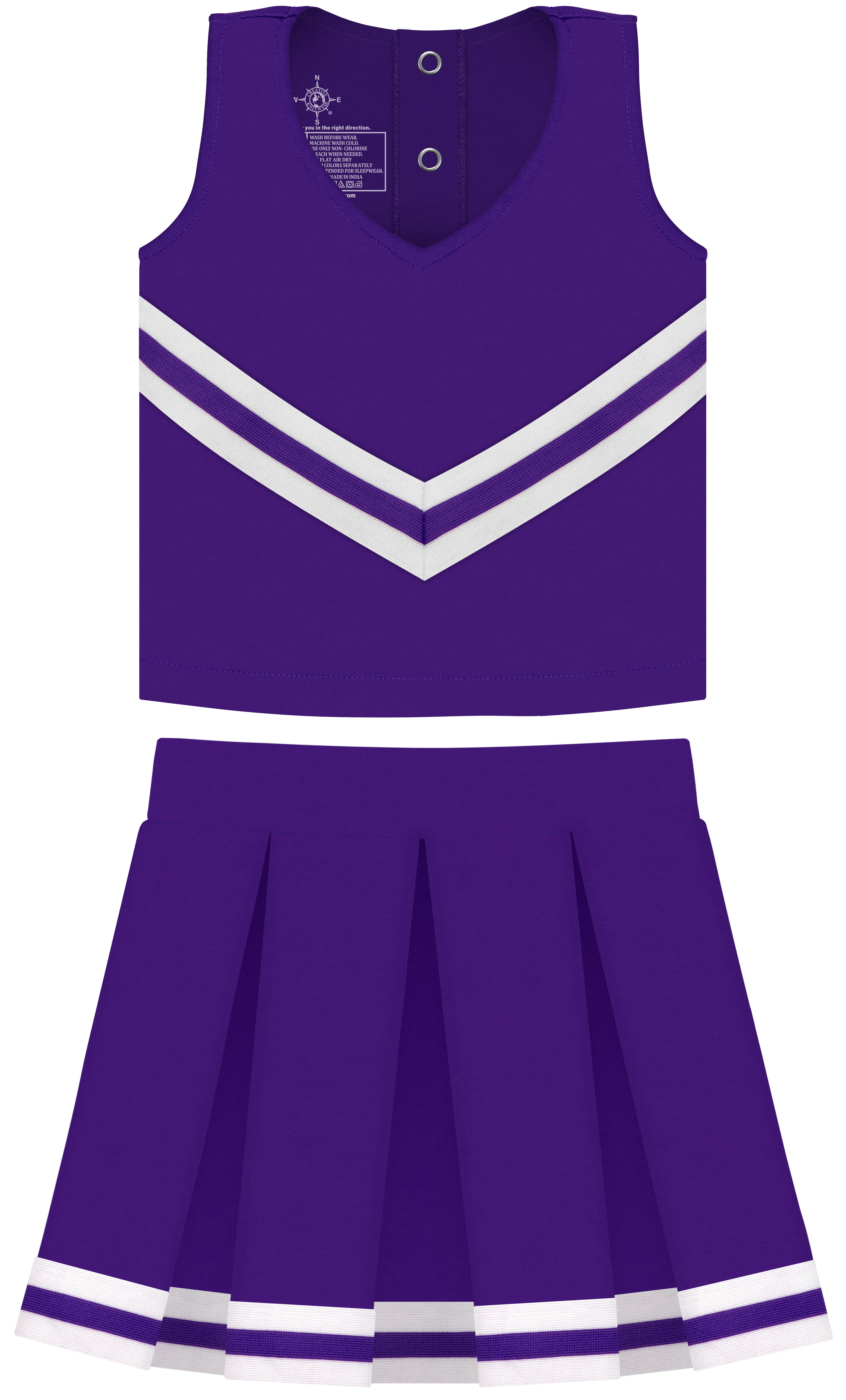 Creative Knitwear - Wholesale Dress - Kids - Custom Girls 3-Piece Cheer Dress: Screen Print7