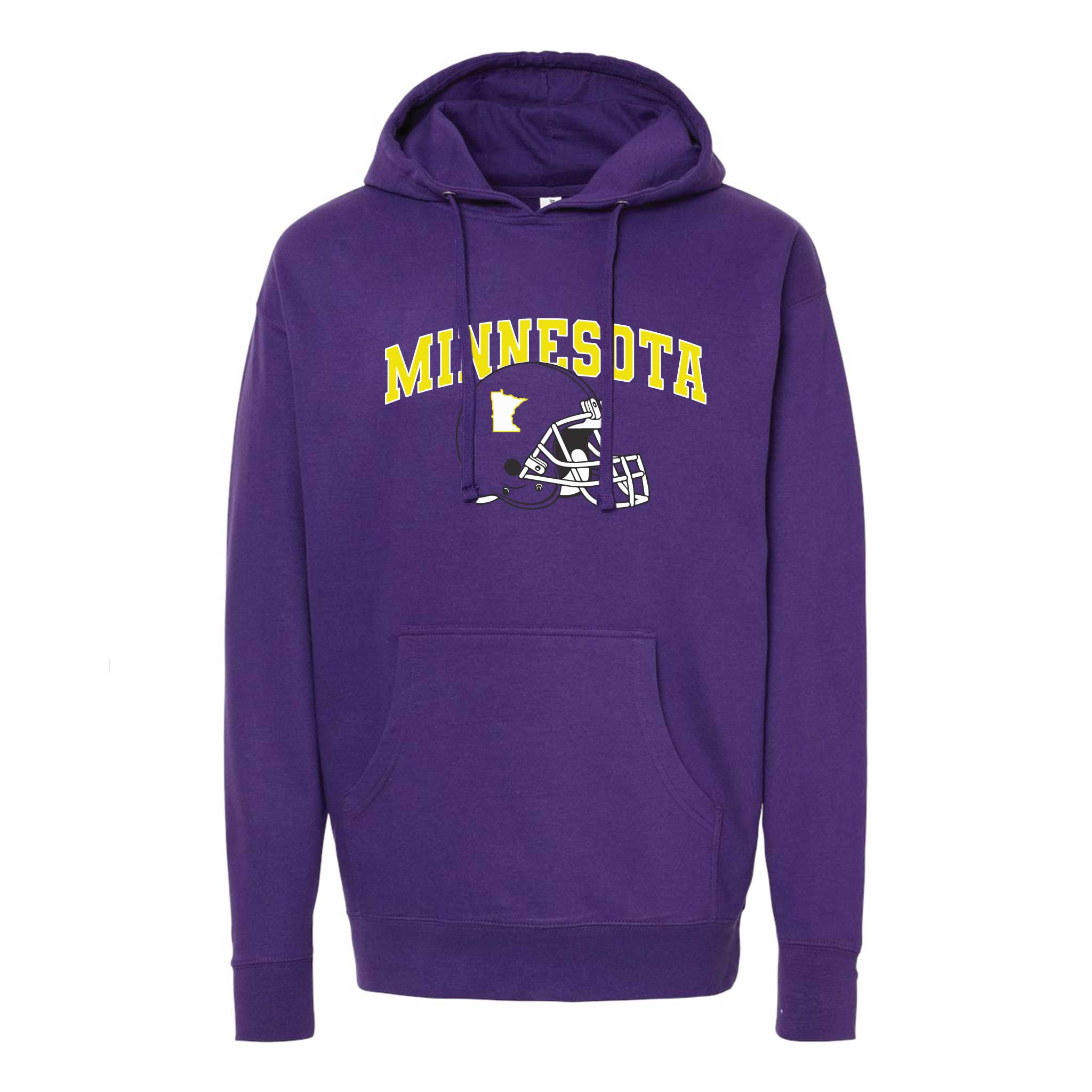 Minnesota Awesome - Wholesale Hoodie - Unisex - Minnesota Football Helmet Hoodie