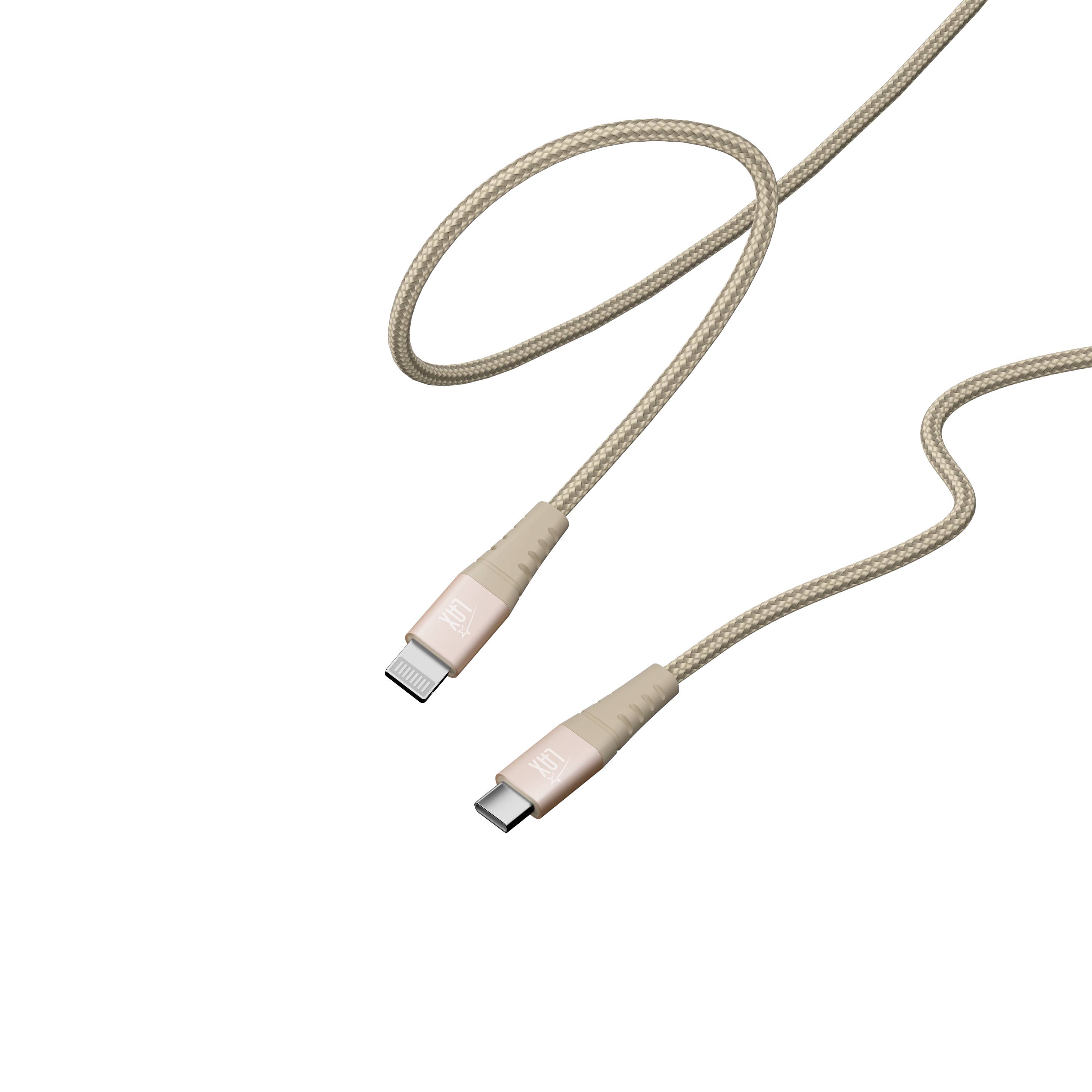 LAX Gadgets - Wholesale Charging Cable - Apple MFi Certified USB-C Iphone Cable -10ft Retail Pack25