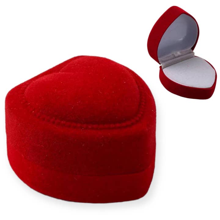 Kinky Pleasure - AX021 - Wedding Ring Box Heart - 4.5cm - Red - 1 Piece for wholesale by Kinky Pleasure
