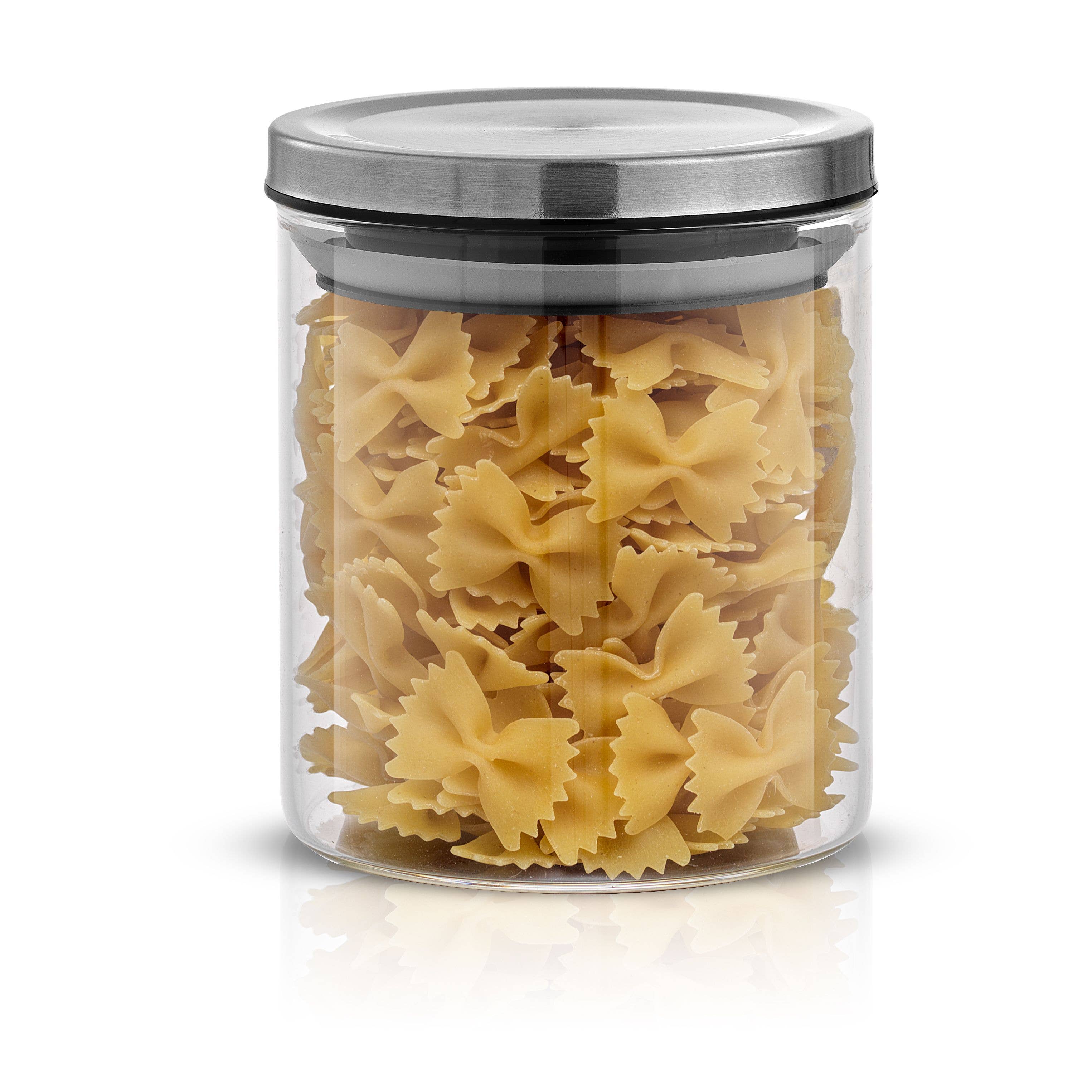 JoyJolt - Wholesale Food Storage Container - Storage Jars with Airtight Stainless Steel Lids - Set of 66