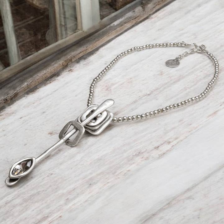 Varen # 1558-75- Tin halskæde for engroshandel hos The Ancient Bazaar Jewelry & Accessories