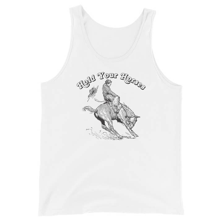 Hold Your Horses Tank for wholesale by Mila Creative Co
