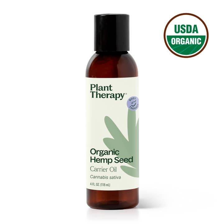Organic Hemp Seed Carrier Oil 4 oz for wholesale by Plant Therapy