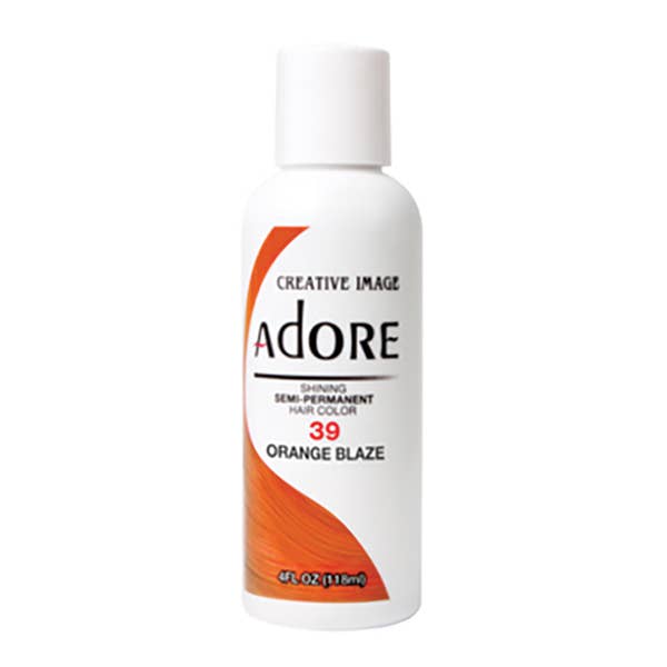 Majestic Wholesale - Wholesale Hair Dye - Adore #039 Orange Blaze – 4oz Semi-Permanent Hair Color