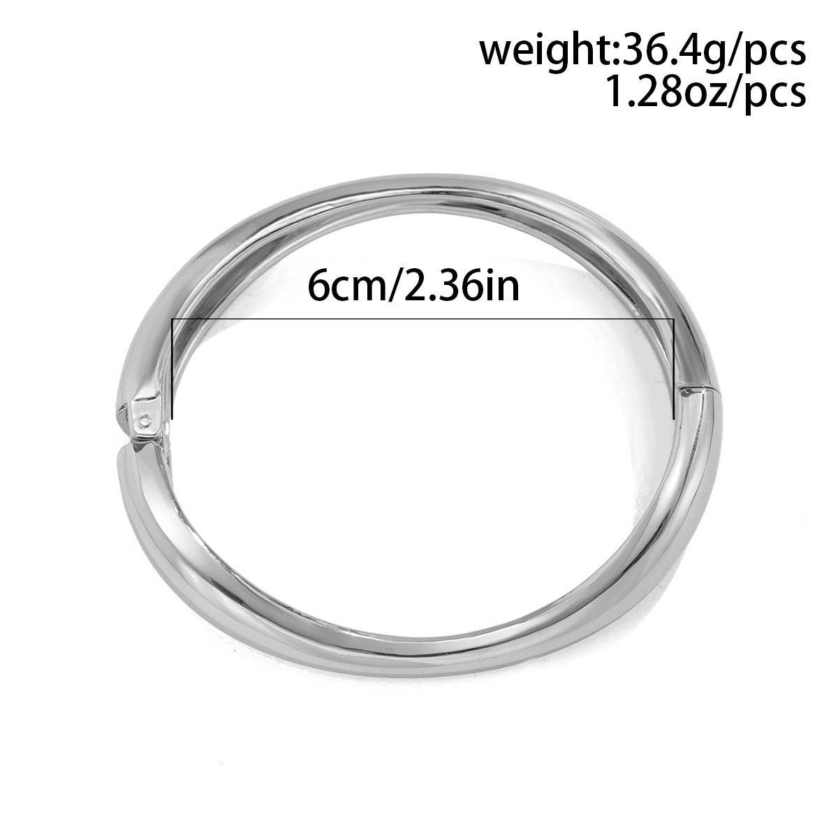 ACCITY - Wholesale Cuff Bracelet - NEW DESIGN FASHION TREND METAL SMOOTH BRACELET_CWMM308114