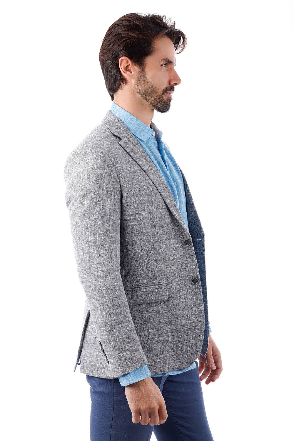 BARABAS - Wholesale Blazer - Men's - Men's Classic Tweed Pattern Notch Lapel Blazer 4BL309