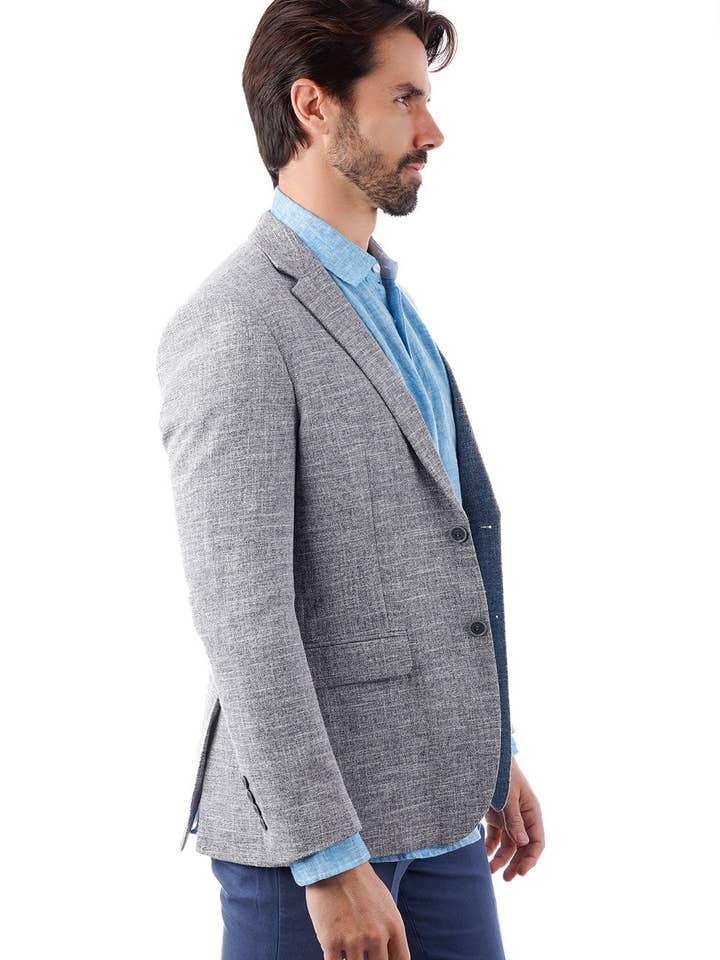 BARABAS - Wholesale Blazer - Men's - Men's Classic Tweed Pattern Notch Lapel Blazer 4BL309