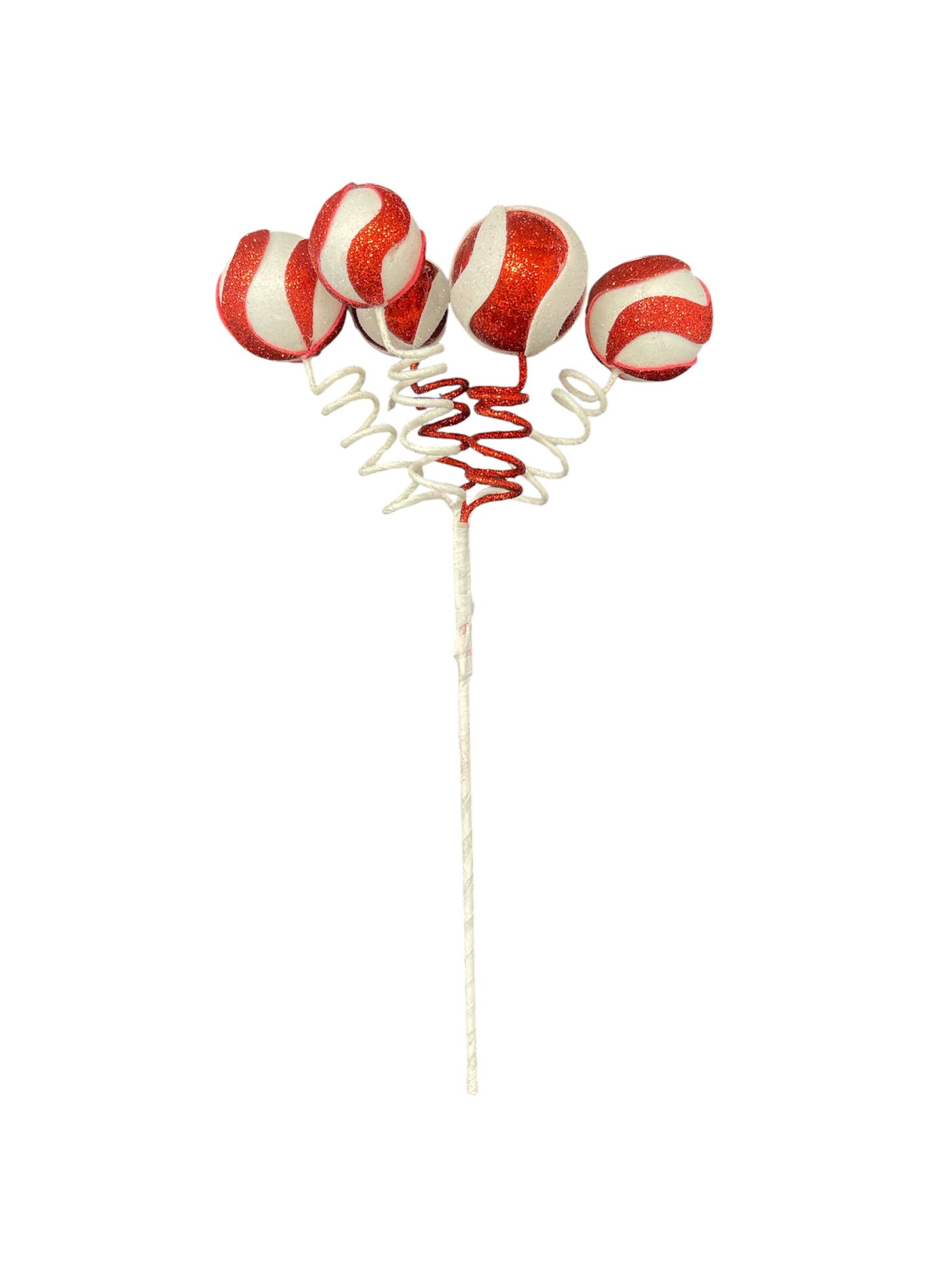 Thompson Wholesale - Wholesale Christmas Decoration - Red & White Sprays & Stems Package -- 41 Piece Set5
