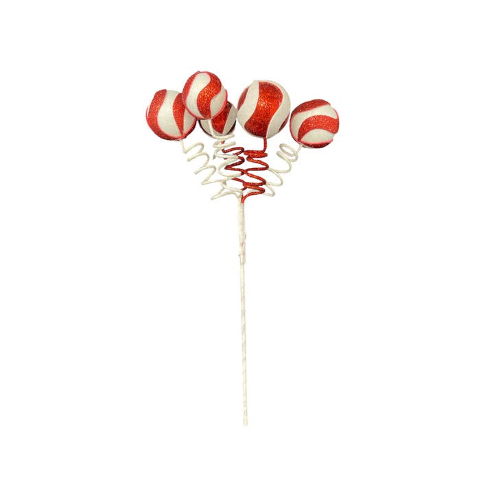 Thompson Wholesale - Wholesale Christmas Decoration - Red & White Sprays & Stems Package -- 41 Piece Set5