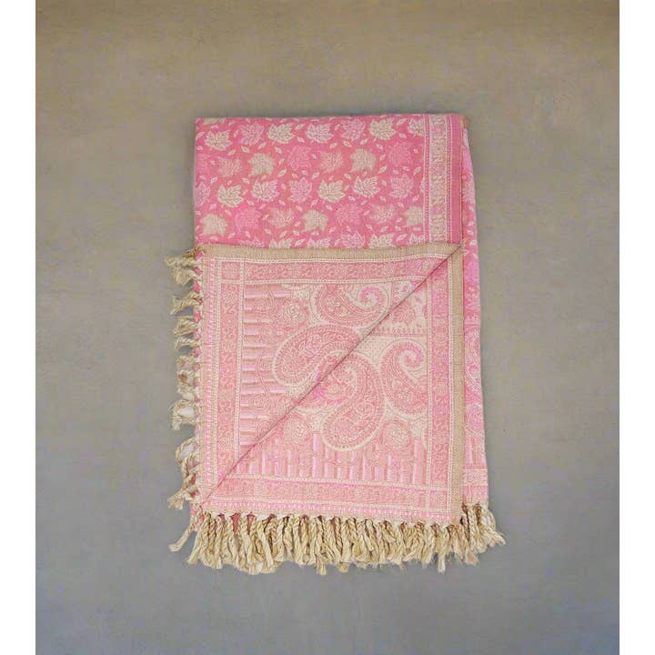 Tibet Handicrafts LLC - Wholesale Throw Blanket - Baby Pink Vibes6