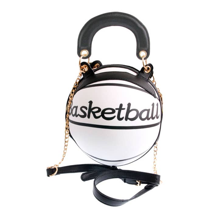 PinktownUSA - Wholesale Top Handle Bag - Women's - White Basketball Handbag