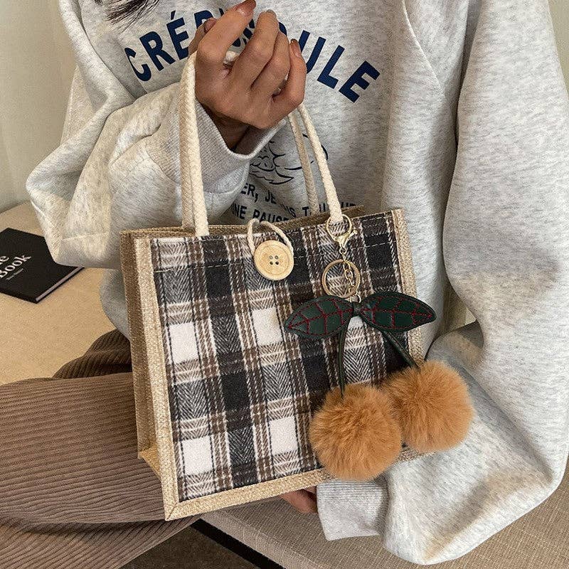 Sheer Trend - Wholesale Tote Bag - Women's - Large Capacity  Handbag With Pendant0