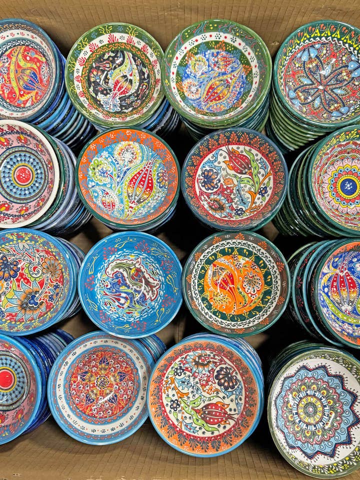 Ceramic Turkish Bowls 5" *36 Pcs* Clearance Sale ! for wholesale by Natto USA