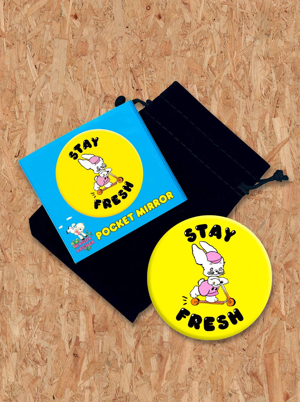 Brainbox Candy - Wholesale Compact Mirror - Funny Gift - Stay Fresh Mirror by Magda Archer1