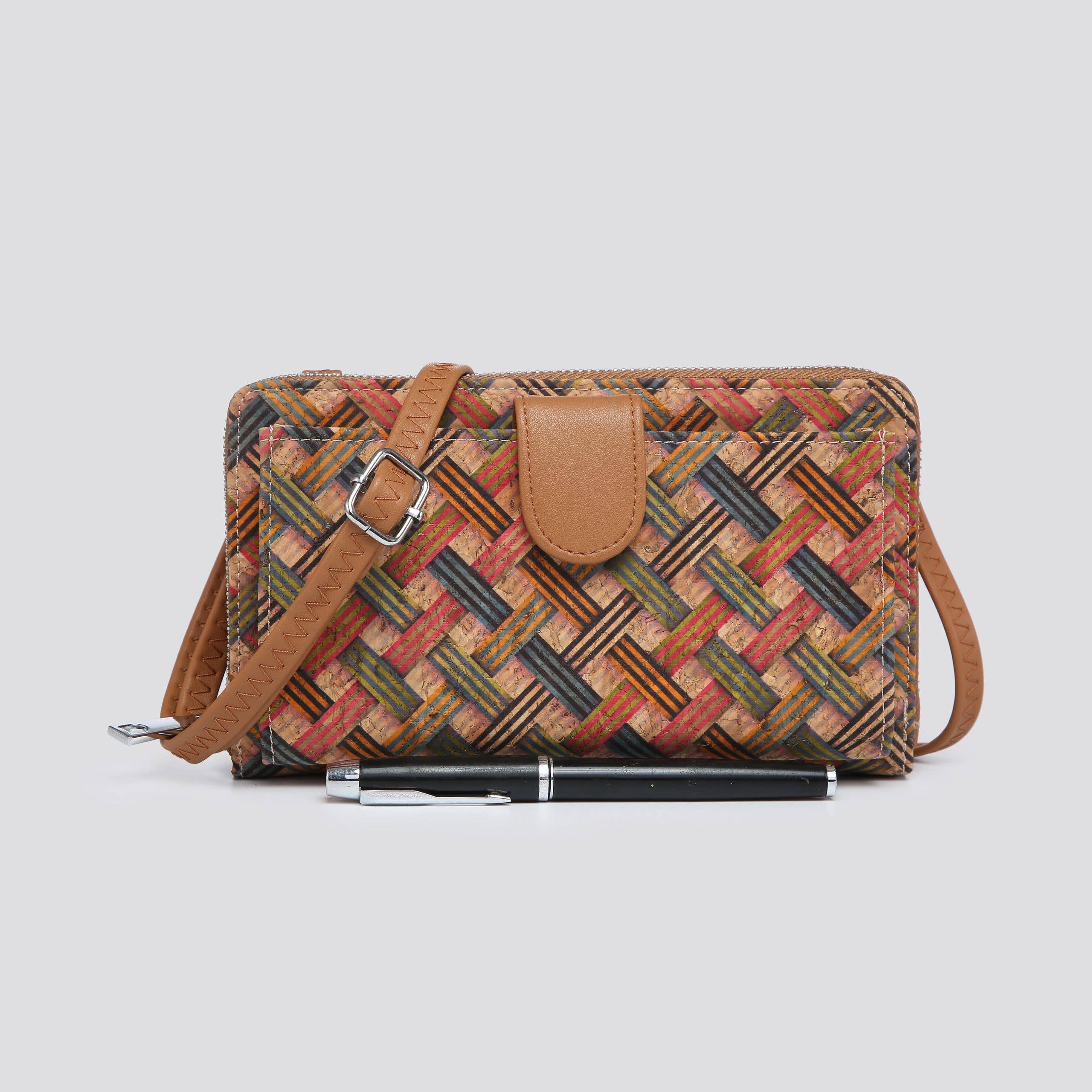 House of Milano - Wholesale Crossbodytas - Dames - Kurken Bloemenprint Crossbody Tas # JNY3150N20253