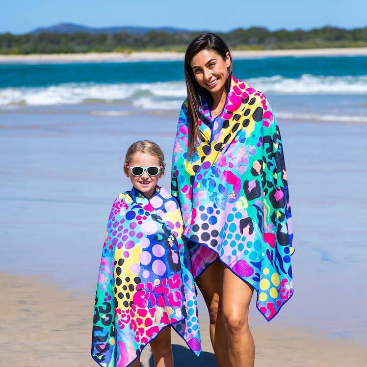 Cheeky Winx - Wholesale Beach Towel - Kids Beached Electric Leopard6