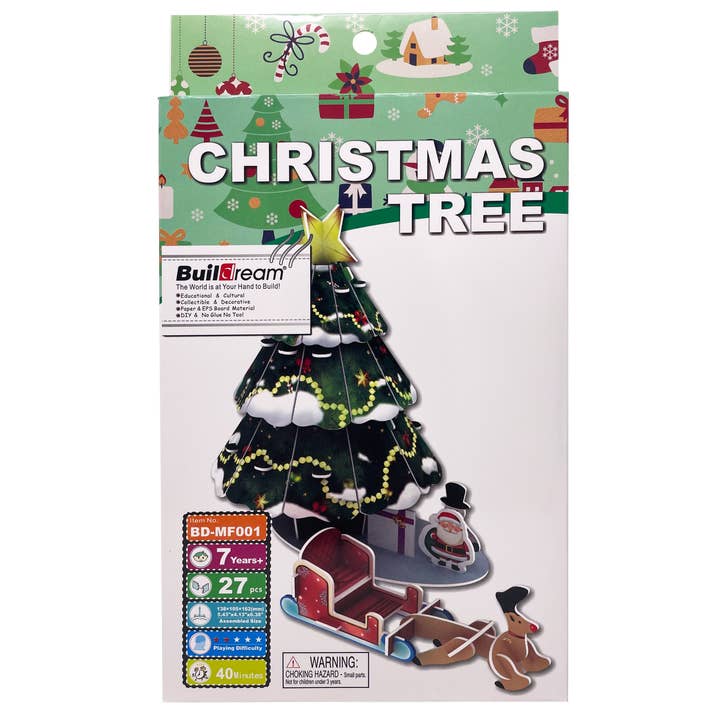 Christmas 3D Puzzle for wholesale by Edu-Sci