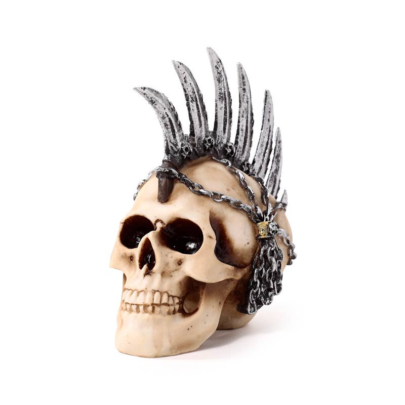 Puckator EU - Wholesale Ornament - Punk Skull with Chains & Blades Mohican2