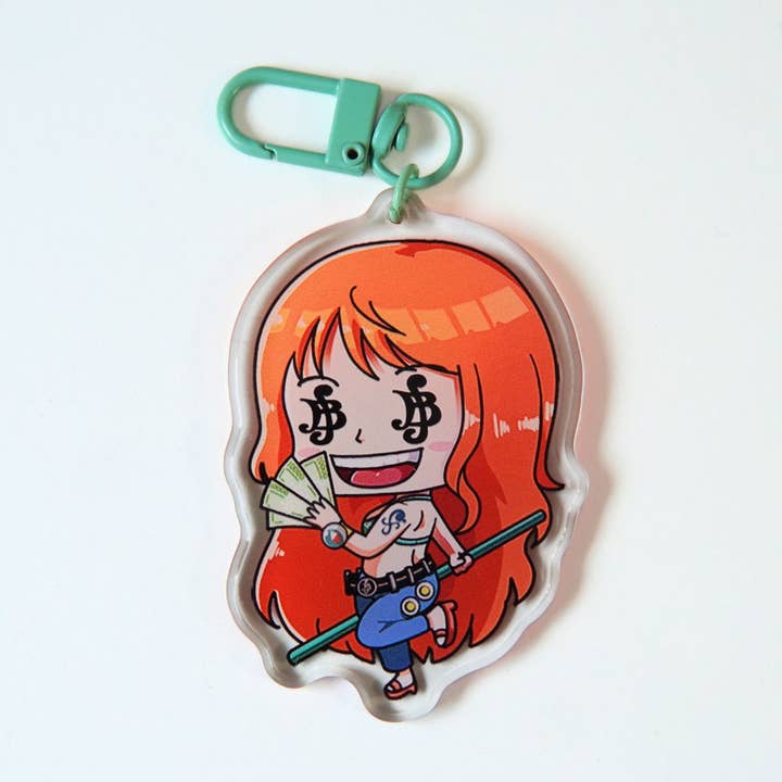 Nami Chibi KEYCHAIN for wholesale by Strawberry Milk Shop