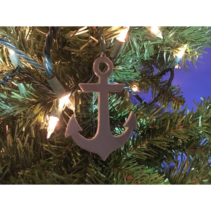 Baumschmuck in Ankerform - Acryl (Grau) für den Großhandel von Economy Ornament