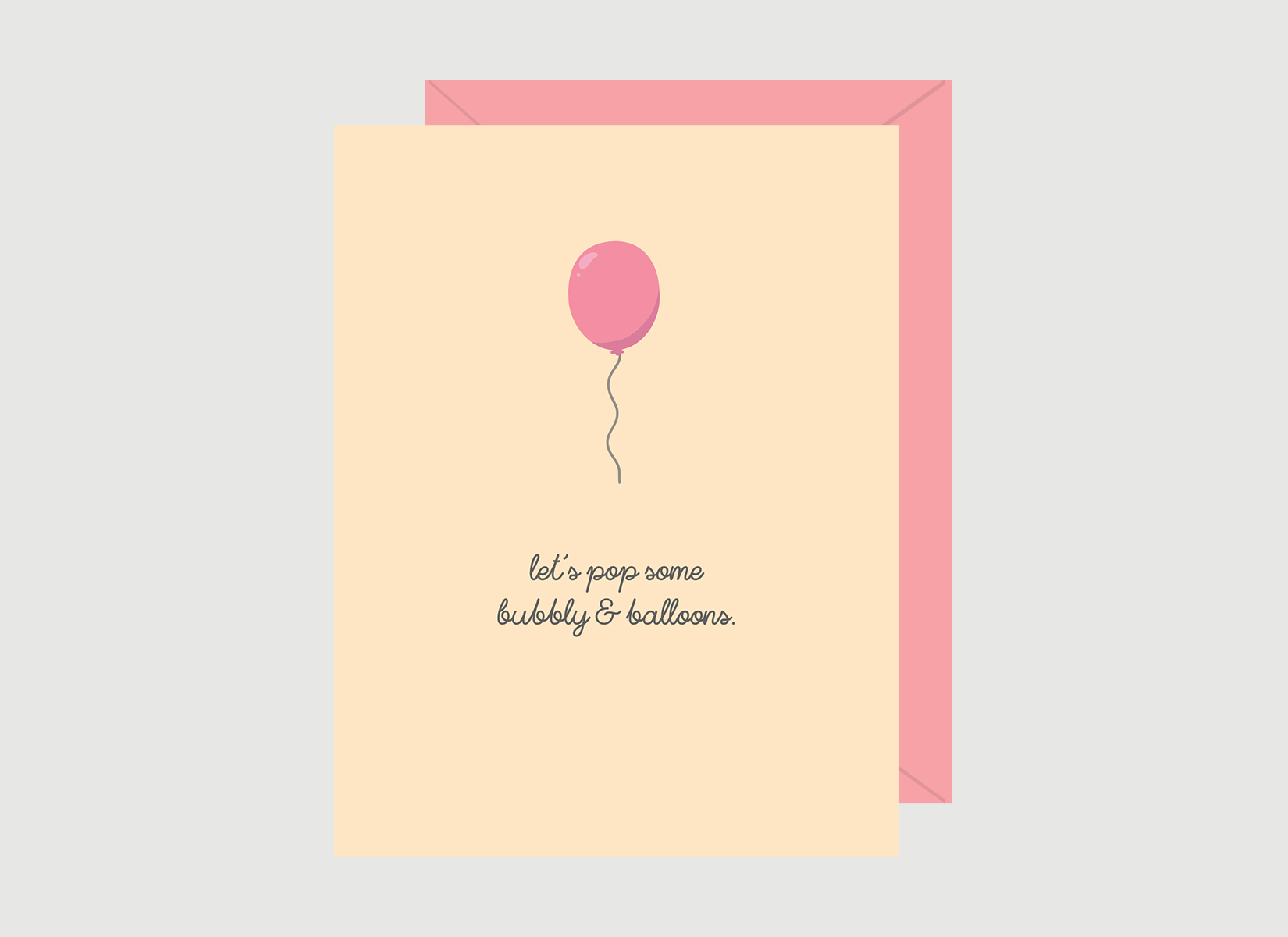 Paper Hearts™ - Wholesale Birthday Card - Let's Pop Bubbly & Balloons | Greeting Card1