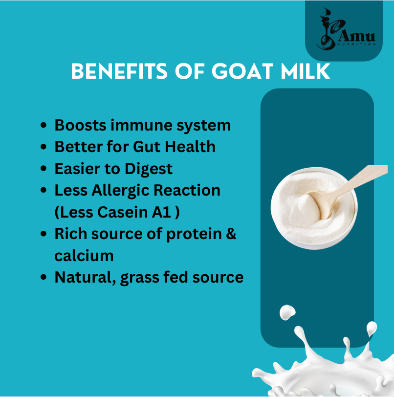 Amu Nutrition - Wholesale Protein/superfood powder - Pure Goat Milk Powder 1lb– Ideal for Baking, Pets, Cosmetics3