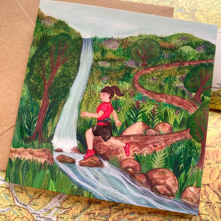 Samantha Dolan - Wholesale Everyday Greeting Card - Run into the Hills Greeting Card