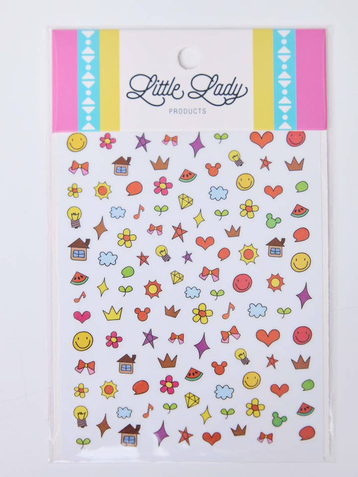 Giggle Squiggles Nail Stickers for wholesale by Little Lady Products
