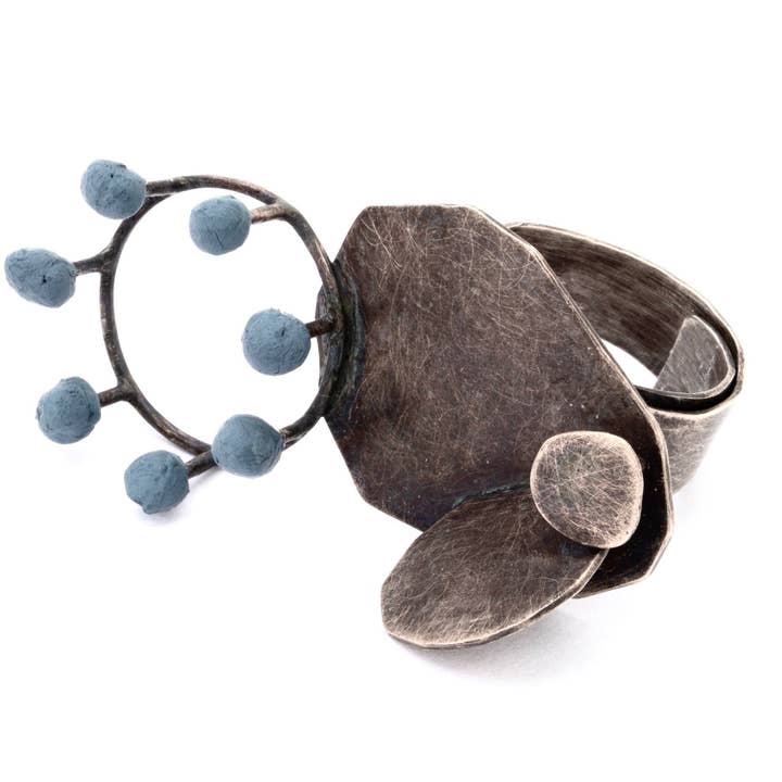 Blue Seed Ring for wholesale by HiNGE Dept. Accessory