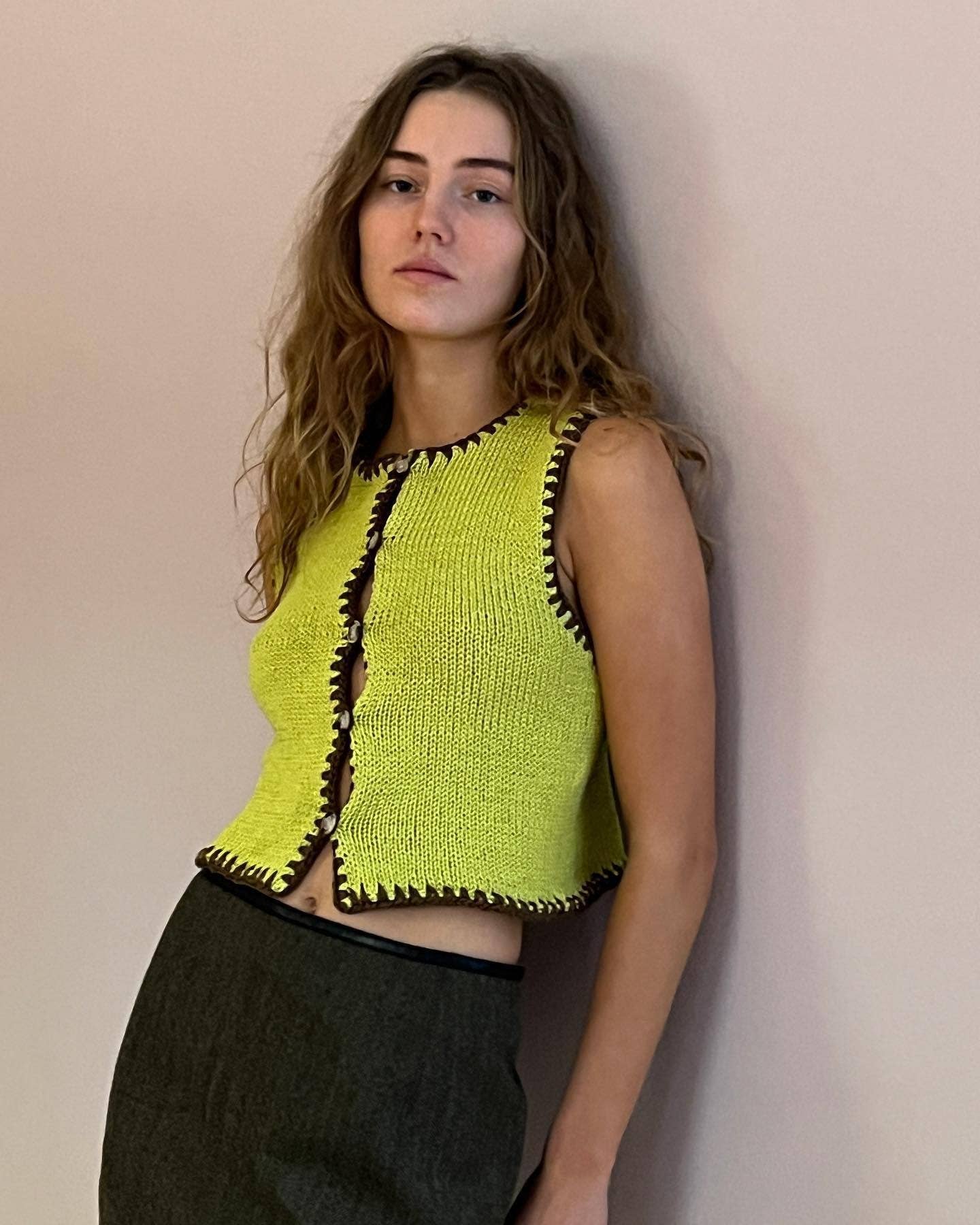Hope & Sunshine - Wholesale Knit Top - Women's - Colorblock Knit Crop Top With Embroidered Vest5