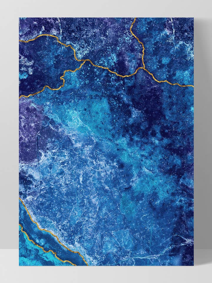 Lapis Lazuli Print. Modern Wall Art Blue. Statement Home Art for wholesale by PRINT AND PROPER