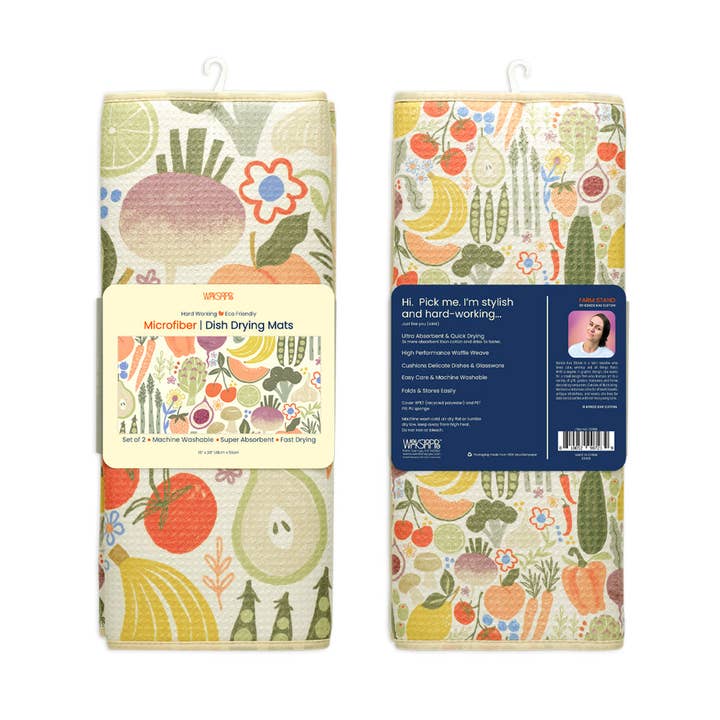 WerkShoppe - Wholesale Dish Drying Mat/Rack - Farm Stand Microfiber Dish Drying Mats, Machine Washable4