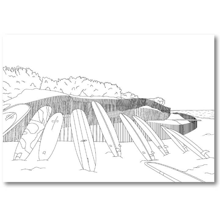 Color Our Town - Vente Livre de coloriage – adulte - Guide de coloriage Color Montauk2