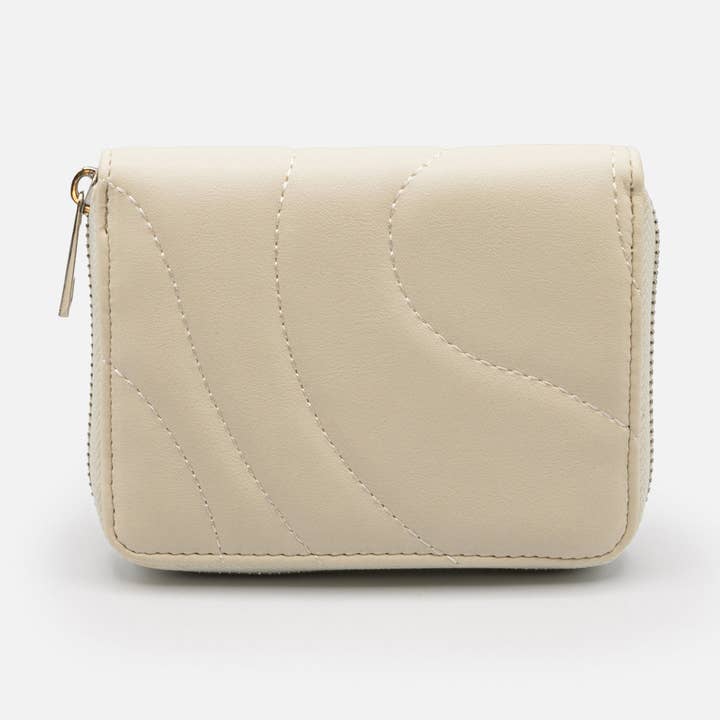 Ivory vadderad PU-plånbok - BG251W053IV för wholesale av Bizou