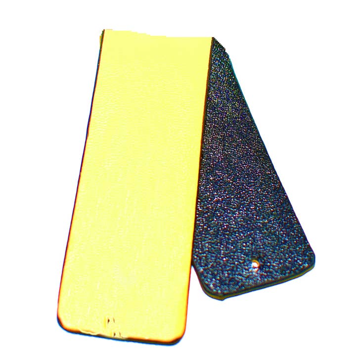 Interchangeable Leather Band - Blk/Yellow for wholesale by Laurent Scott Collection