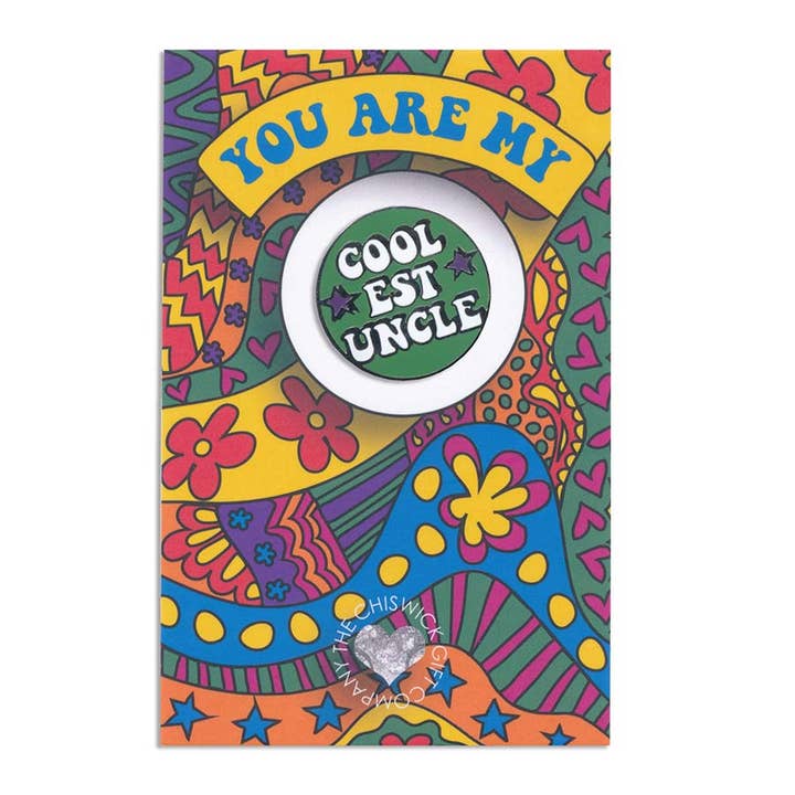 You Are My Coolest Uncle Enamel Pin Badge for wholesale by Two Little Boys
