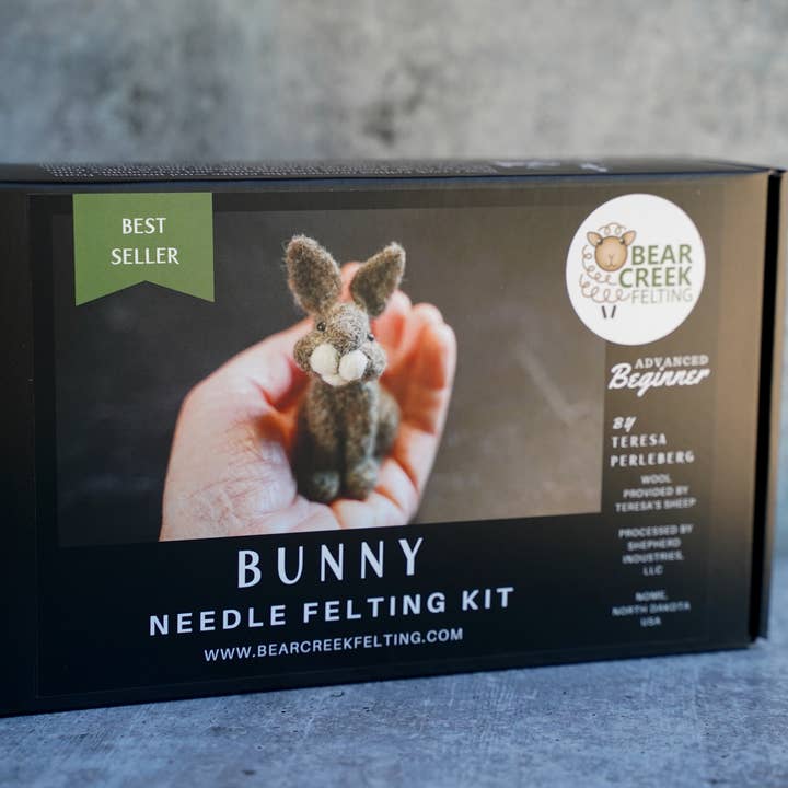 Bear Creek Felting - Wholesale DIY Craft Kit - Rabbit Needle Felting Kit16