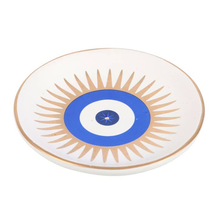 Something Different Wholesale - Wholesale Incense Holder - All Seeing Eye Ceramic Incense Holder Plate2