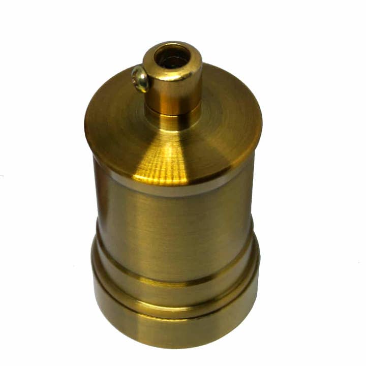 Ledsone - Wholesale Candle Holder - Yellow Brass E27 Vintage Industrial Lamp Light Bulb Holder Antique Retro Edison Light fitting~2958