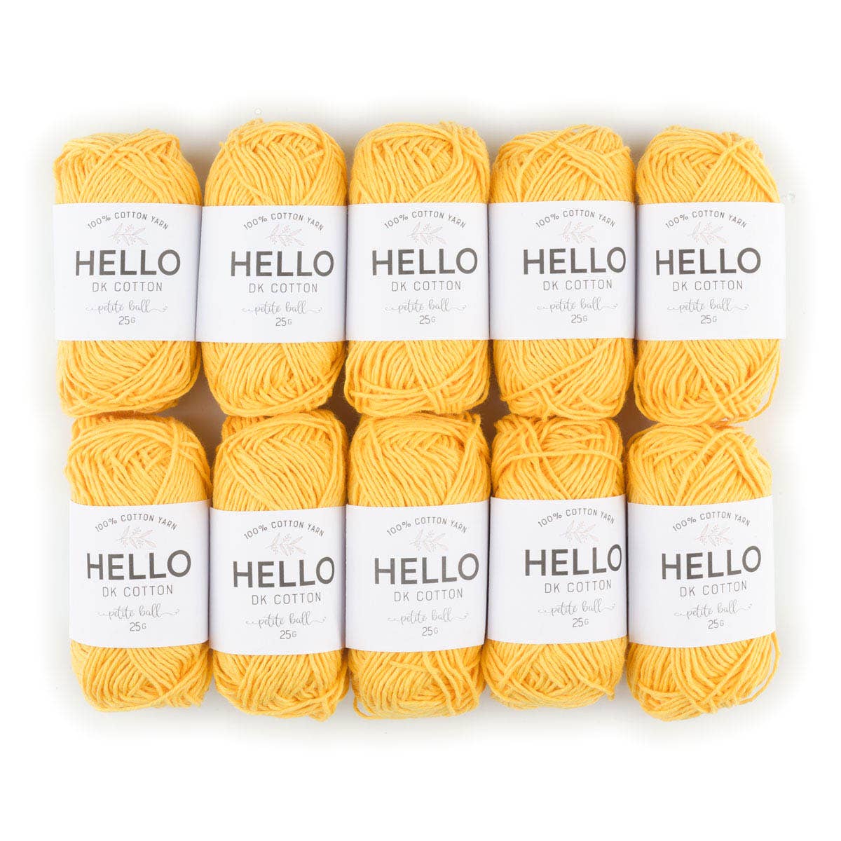 Creative World of Crafts – wholesale Garn – HEJ 100% bomull 25g Amigurumi garn förpackning med 10 bollar22