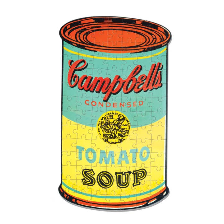 Chronicle Books - Wholesale Puzzle - Adult - Andy Warhol Campbell's Soup 100 Piece Mini Shaped Puzzle